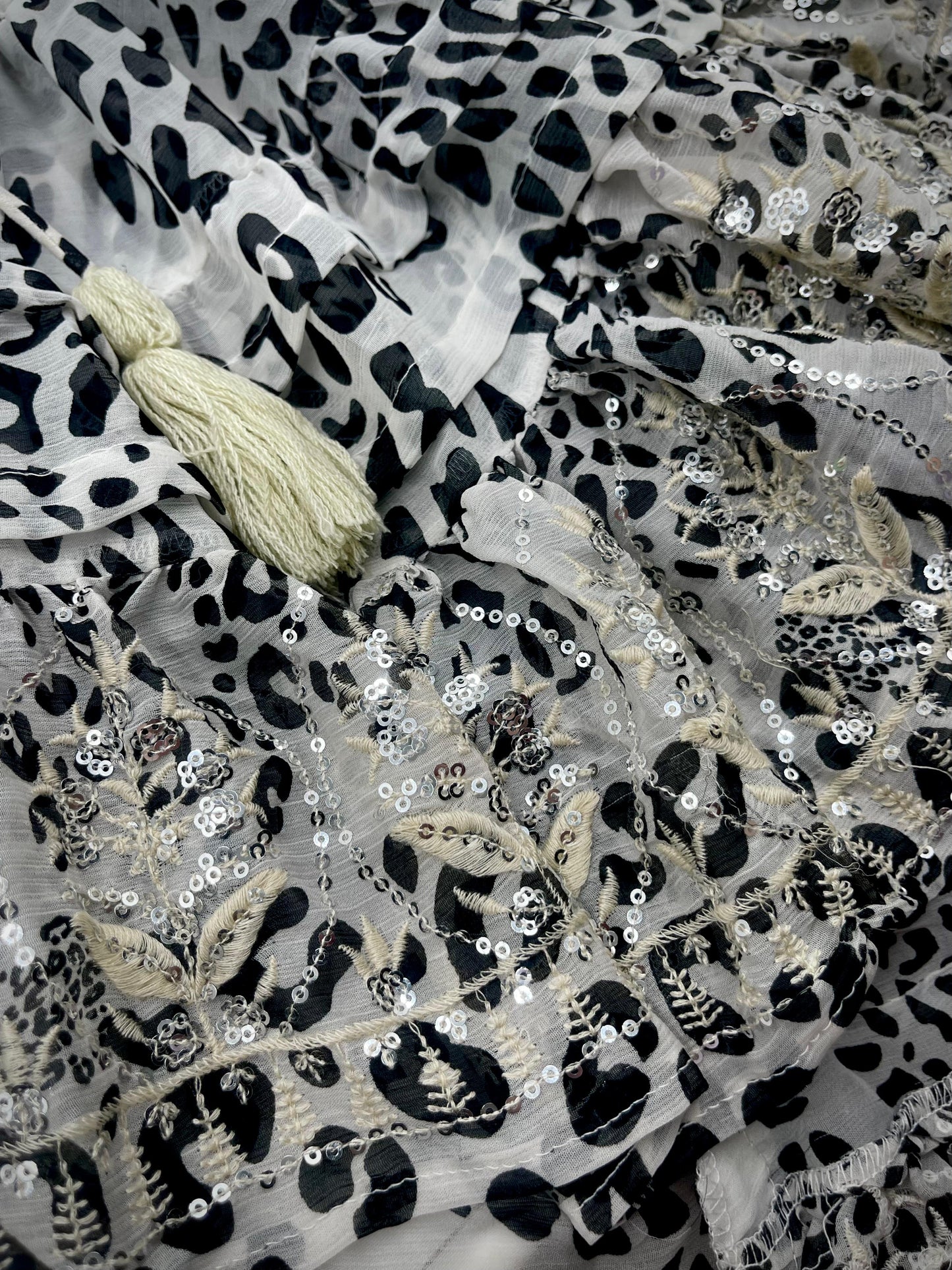 Leopard High Low Midi Dress