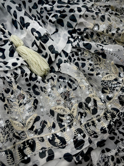 Leopard High Low Midi Dress