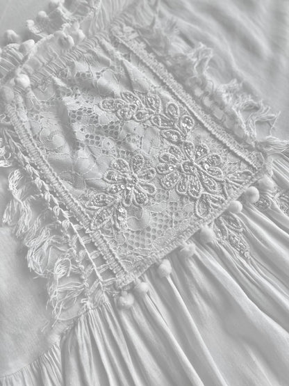 White Bardot Off-Shoulder Mini Dress