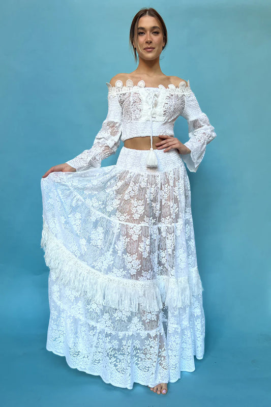 Top and skirt set