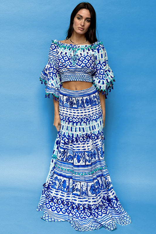 Top and skirt set